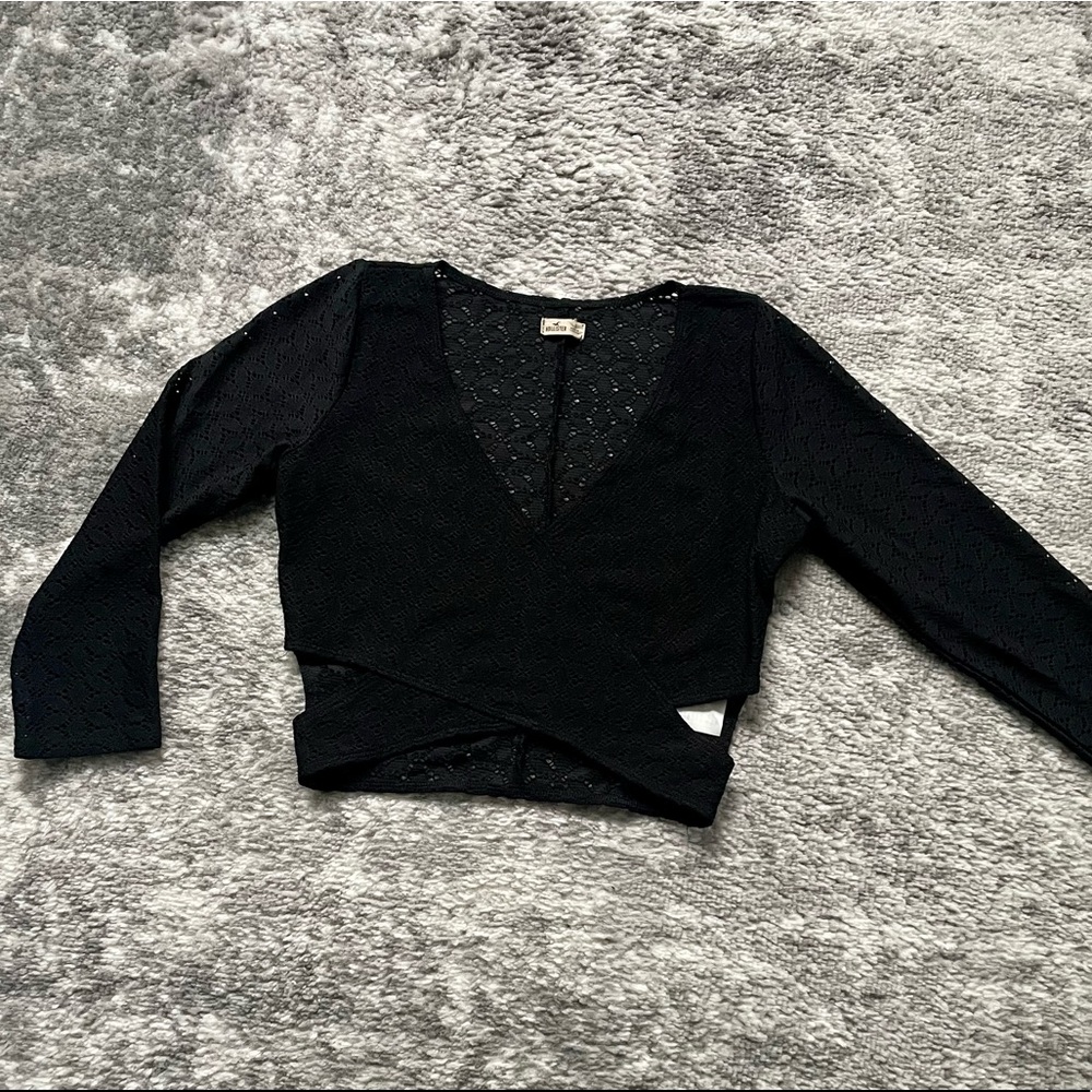 Black Hollister Crop Top - Size: Small - Condition: Like New